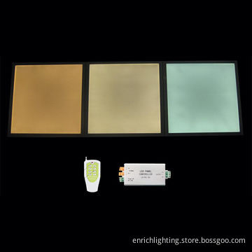 Color Temperature Adjustable LED Panel Lights with 600 x 600mm, 2,200lm, Remote Controller